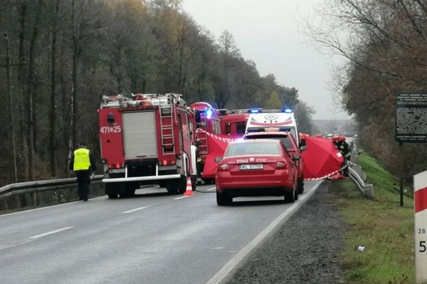 Wypadek na dk61 