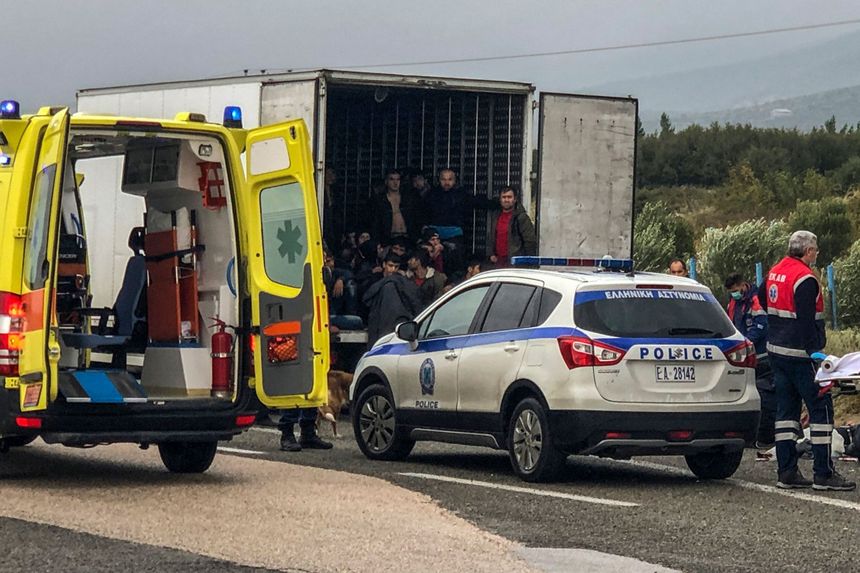 Migranci Grecja