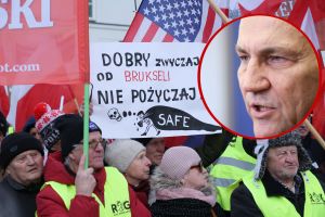 protest "Nie dla SAFE. Tak dla Polski"