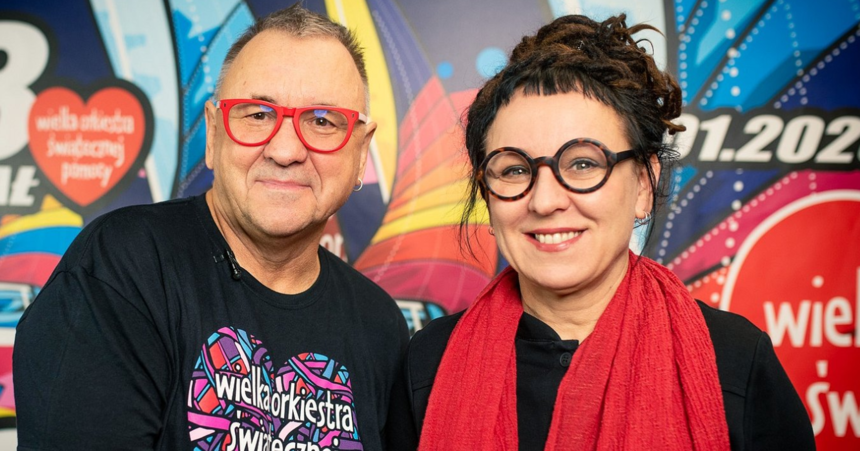 Olga Tokarczuk przekazała na WOŚP replikę medalu noblowskiego. Owsiak: to niesamowite