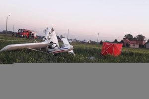 Wypadek awionetki koło Przedcza w Wielkopolsce. Nie żyje pilot