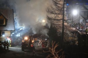 Wybuch gazu Leszczynowa w Szczyrku. Z domu nic nie zostało, siła eksplozji była ogromna