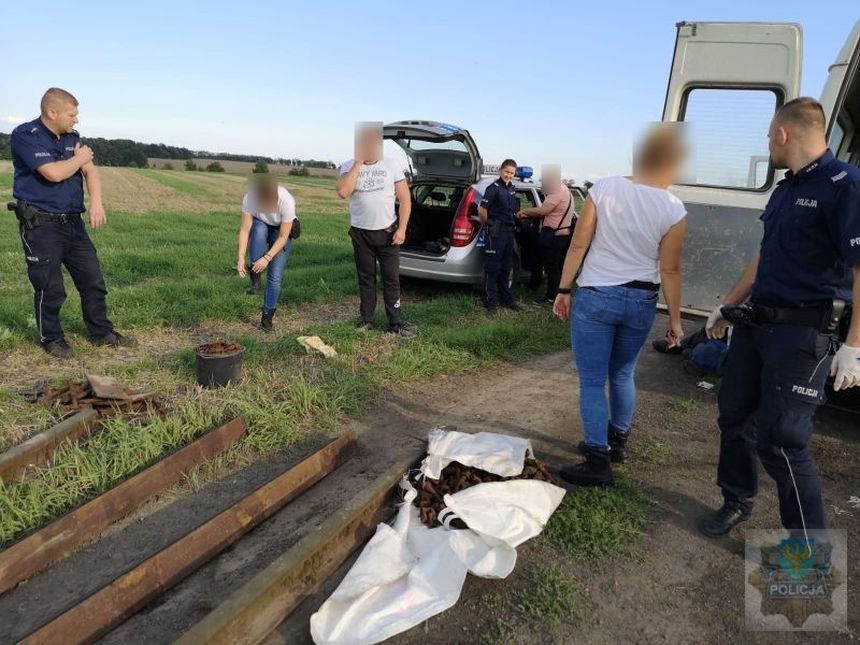 Kradzież torów kolejowych