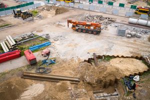 Warszawa Budowa metra na Brodnie