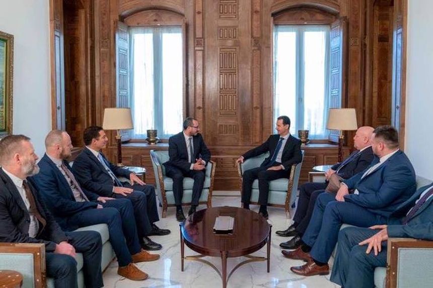 Syria. Poseł Skutecki spotkał się z Baszarem al-Asadem|undefined