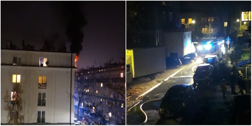Kraków. Pożar w Nowej Hucie. Zaparkowane auta utrudniły przejazd strażakom|undefined