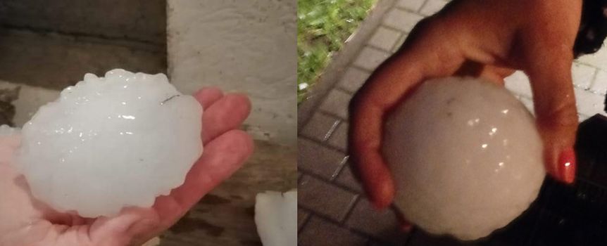 Pogoda. Burza w Gorzowie Wlkp. Grad wielkości piłek