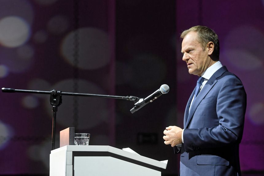 100-lecie niepodległości. Wystąpienie Donalda Tuska w Łodzi|undefined
