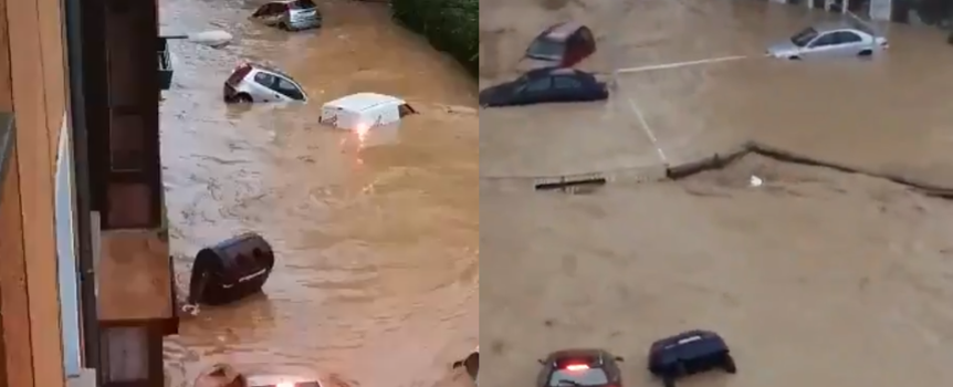 Pogoda. W Hiszpanii ulewy i powodzie. Nurt porywał wszystko na swojej drodze