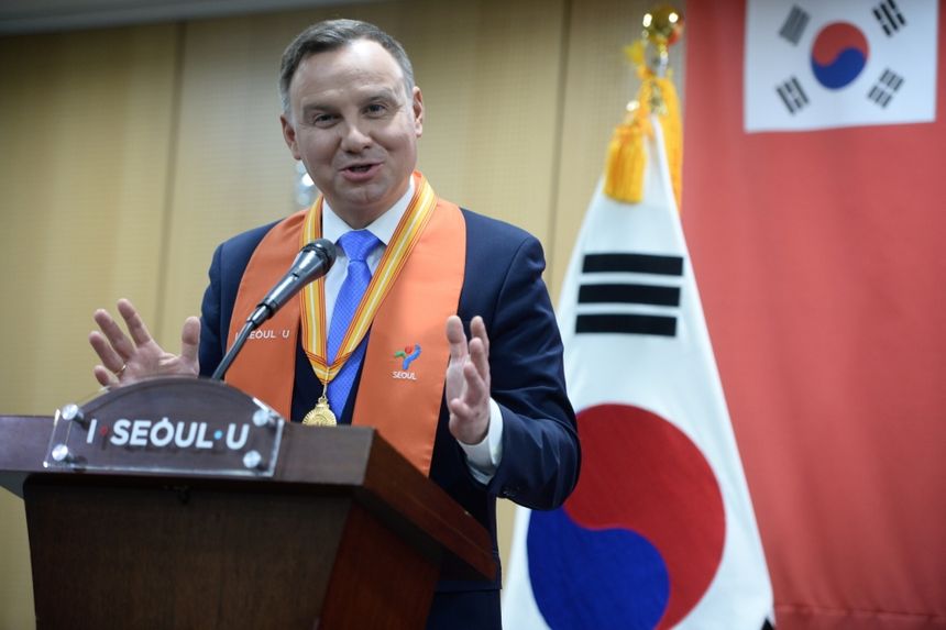 Duda opowiedział w Seulu o programie 500+. Koreańczycy są zainteresowani|undefined