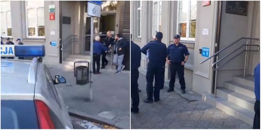 Szczecin. Atak siekierą w sądzie. Sprawca miał kanistry z benzyną|undefined