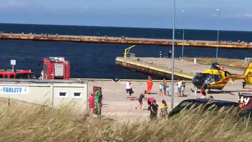 Darłówek. Poszukiwania dwójki dzieci, które kąpały się w Bałtyku|undefined