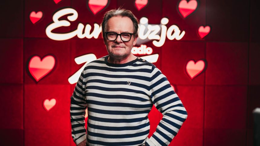 Piotr Pręgowski podczas wizyty w Radiu ZET