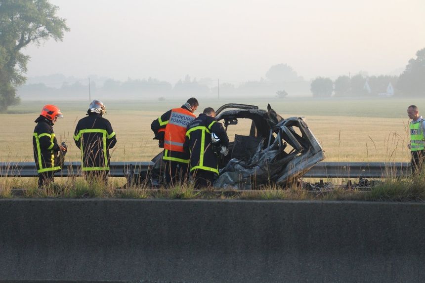 Wypadek w Calais - polska furgonetka|undefined