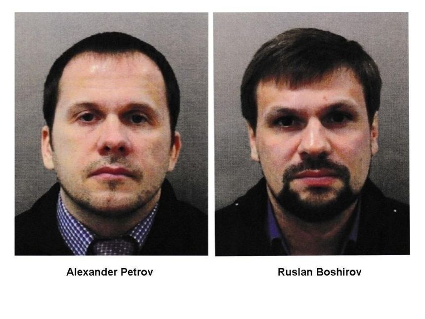 Podejrzanymi o usiłowanie zabójstwa Skripala i jego córki są Aleksandr Pietrow i Rusłan Boszyrow|undefined