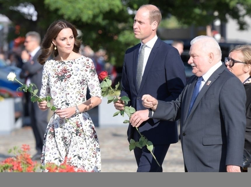 Lech Wałęsa i para książęca|undefined