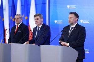 Konferencja prasowa w Kancelarii Prezesa Rady Ministrow