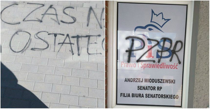 Kujawsko-pomorskie. Zdewastowane biura posła i senatora z PiS|undefined