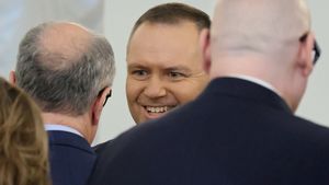 Prezydent Karol Nawrocki i marszałek Sejmu Włodzimierz Czarzasty 