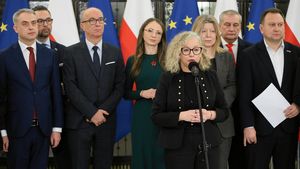 Katarzyna Kotula na konferencji Lewicy w sprawie rządowego projektu ustawy o statusie osoby najbliższej