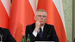 Szef BBN Sławomir Cenckiewicz na posiedzeniu RBN