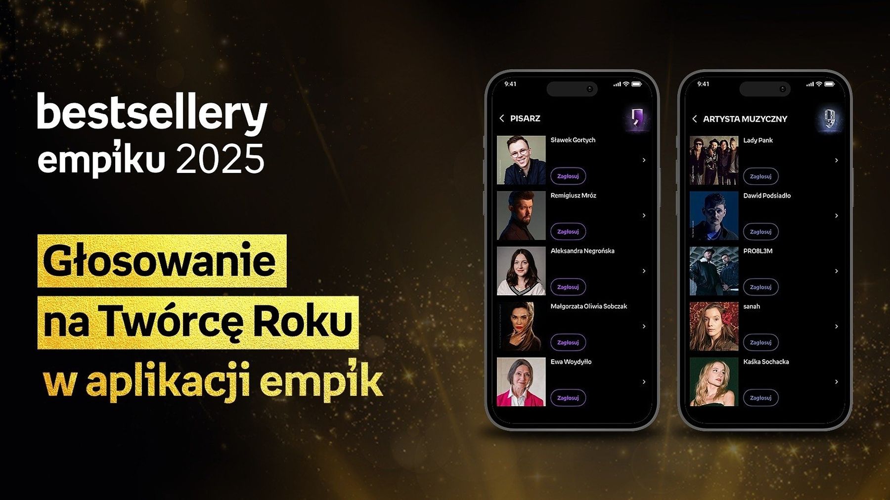 Bestsellery Empiku 2025 Pisarz Artysta Muzyczny Roku