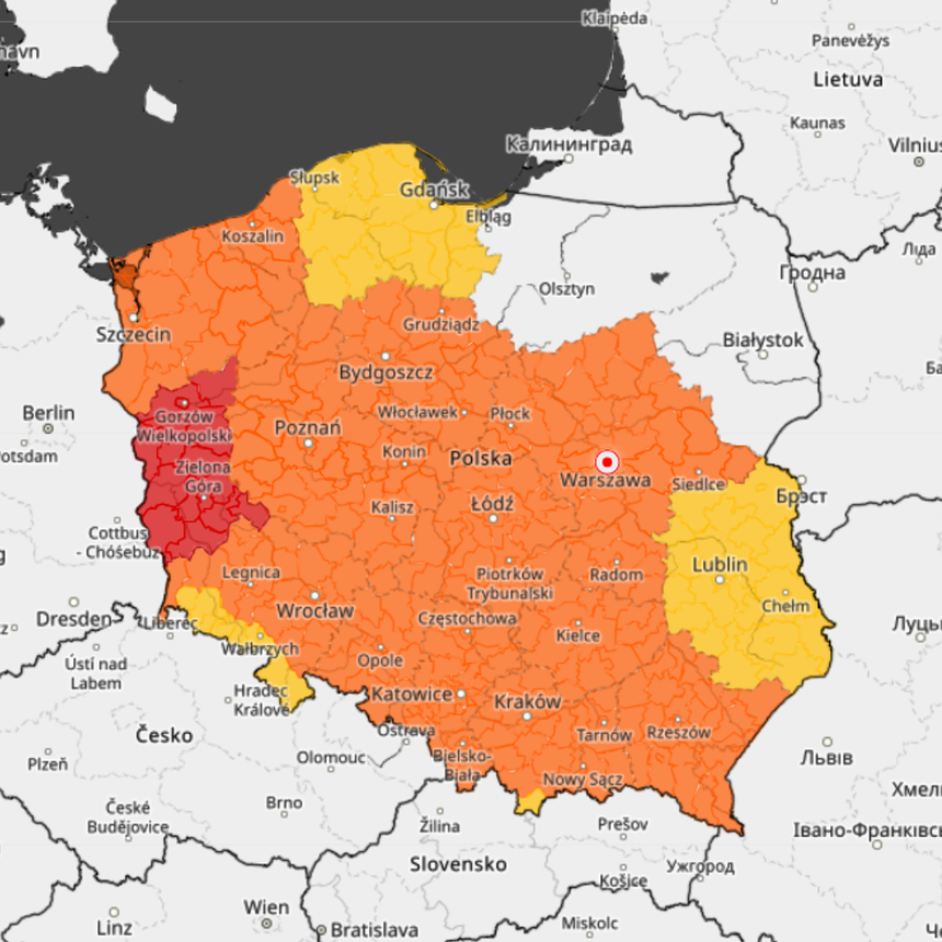 mapa prognoza zagrożeń