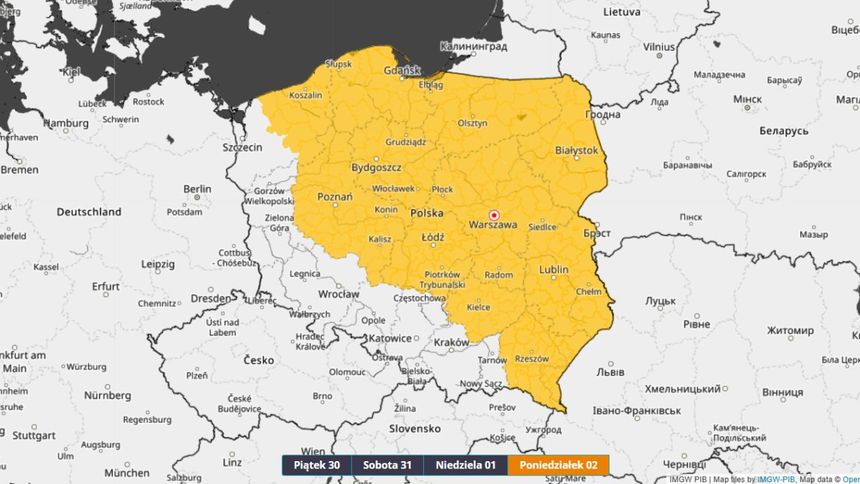 prognoza ostrzeżeń