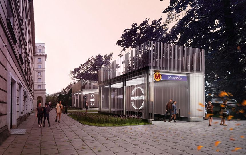 Metro Muranów - wizualizacja