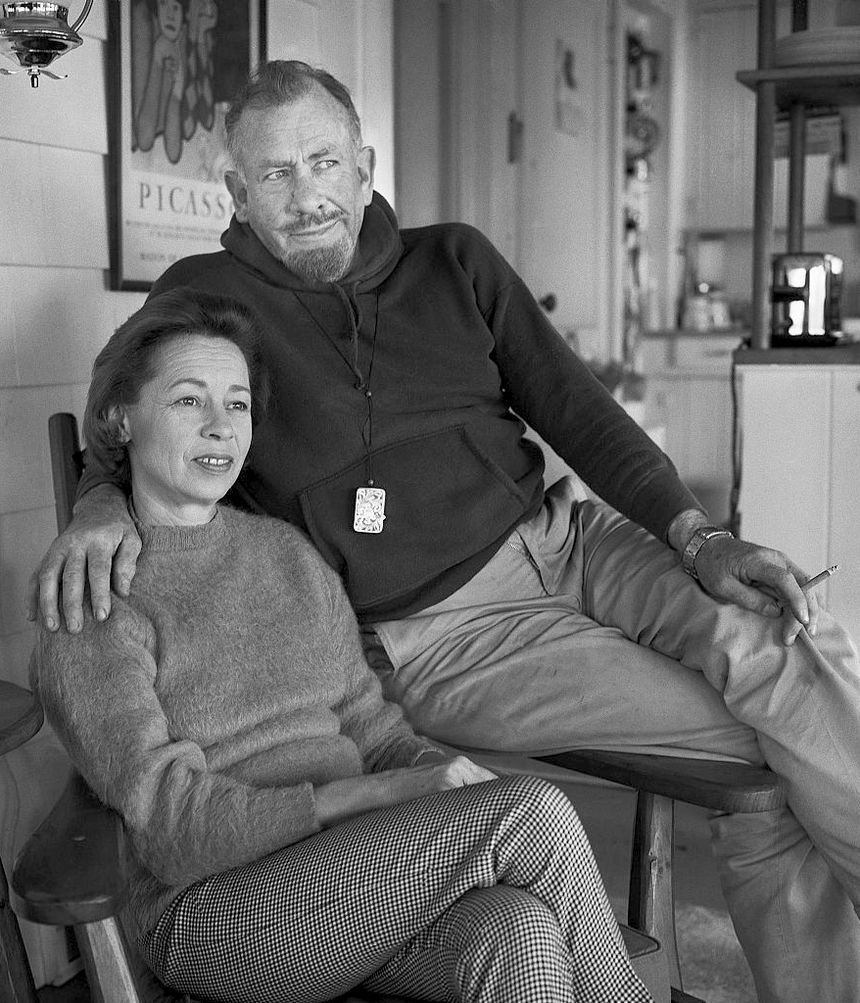 John Steinbeck z żoną Elaine, 1950 rok
