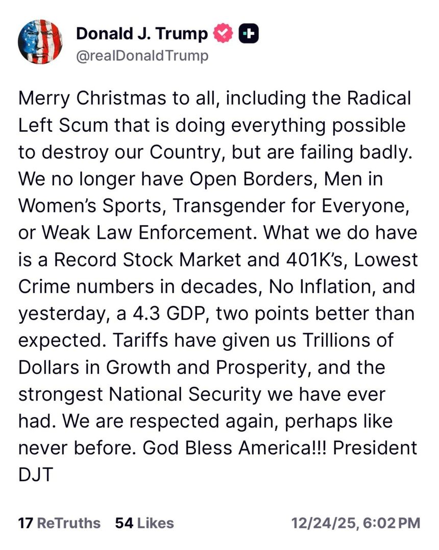 Truth Social - Donald Trump