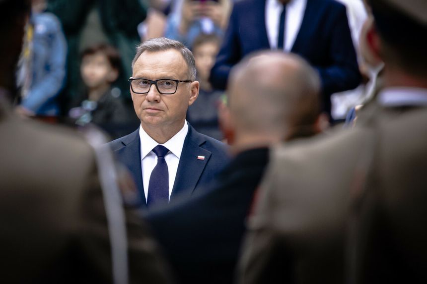 Andrzej Duda w trakcie obchodów rocznicy wybuchu Powstania Warszawskiego