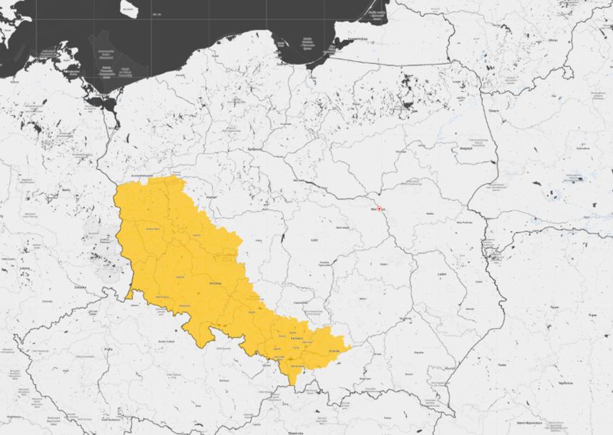 Ostrzeżenia IMGW I stopnia