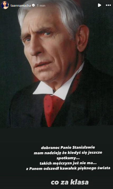 Anna Mucha żegna aktora