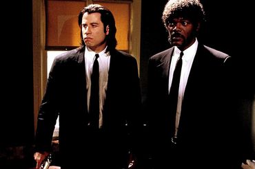 Pulp fiction - John Travolta, Samuel L. Jackson - kadr z filmu Quentina Tarantino