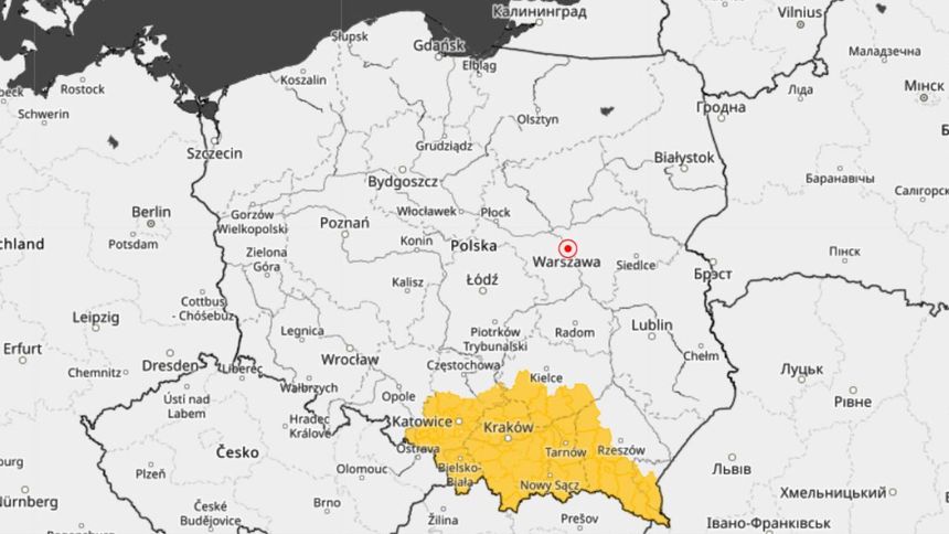 IMGW - prognoza zagrożeń na niedzielę 3 grudnia