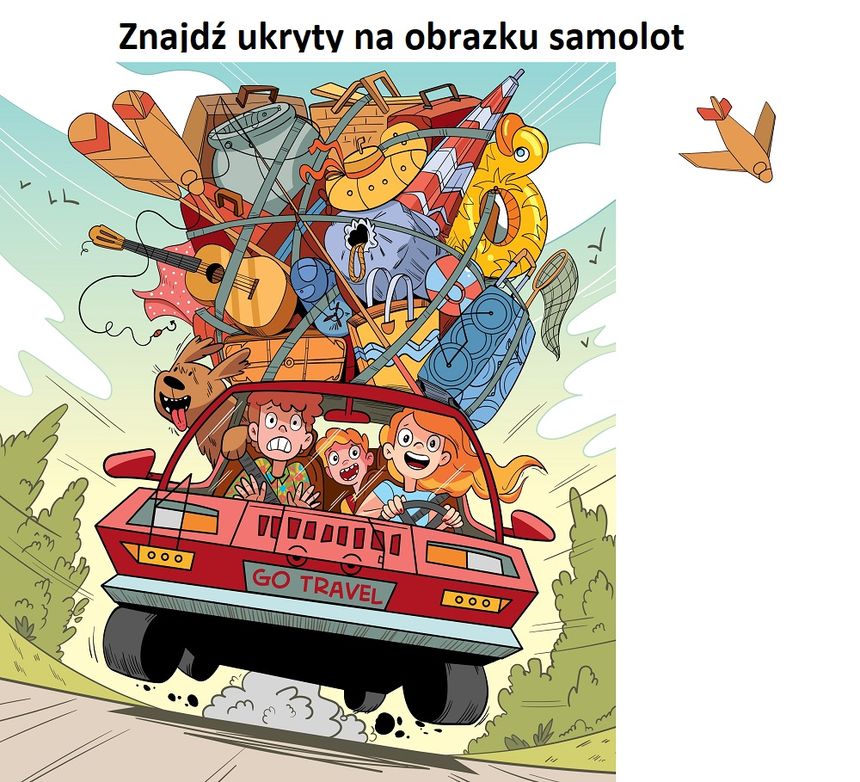 Znajdź ukryty samolot