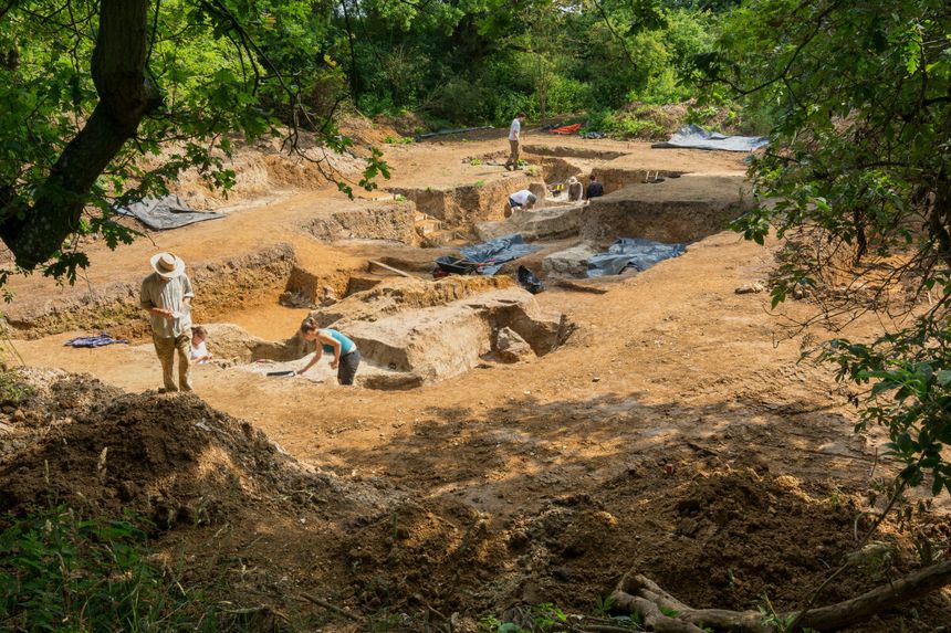 prace archeologiczne w Barnham