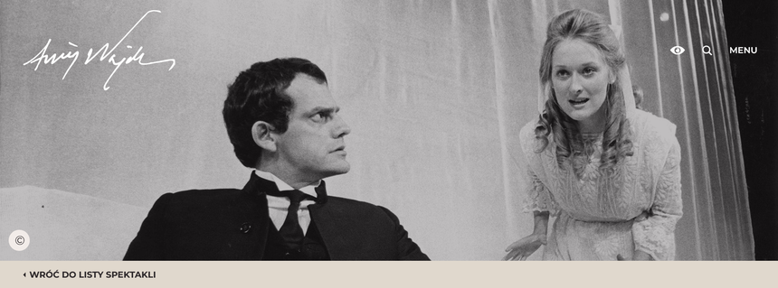 Biesy -Chritopher Lloyd i Meryl Streep - print screen z wajda.pl