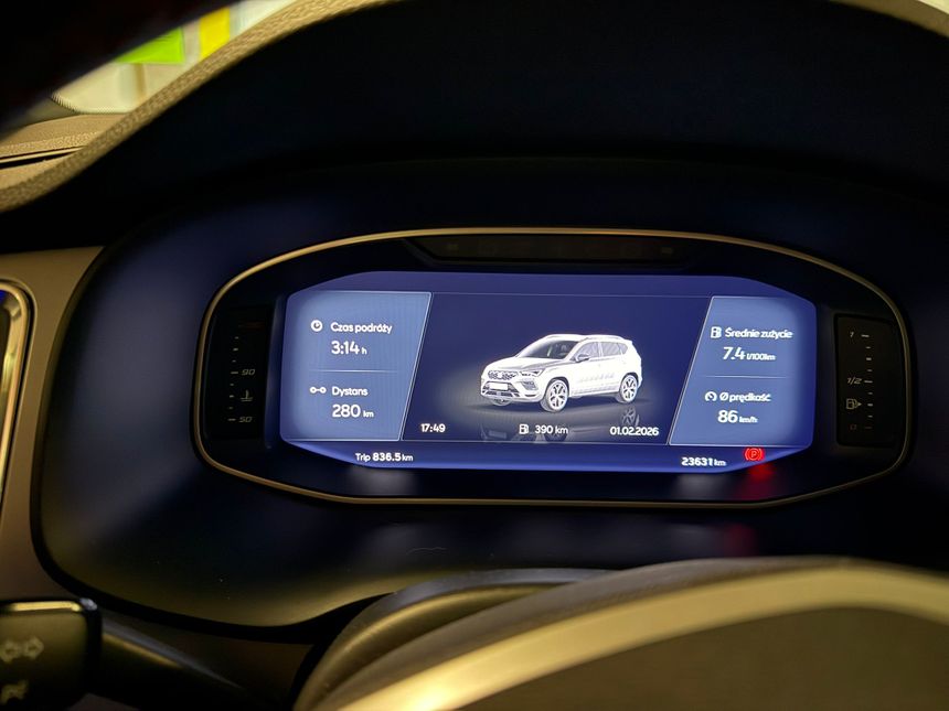Seat Ateca wnętrze