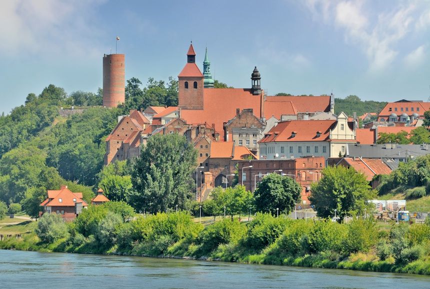 Grudziądz od strony Wisły