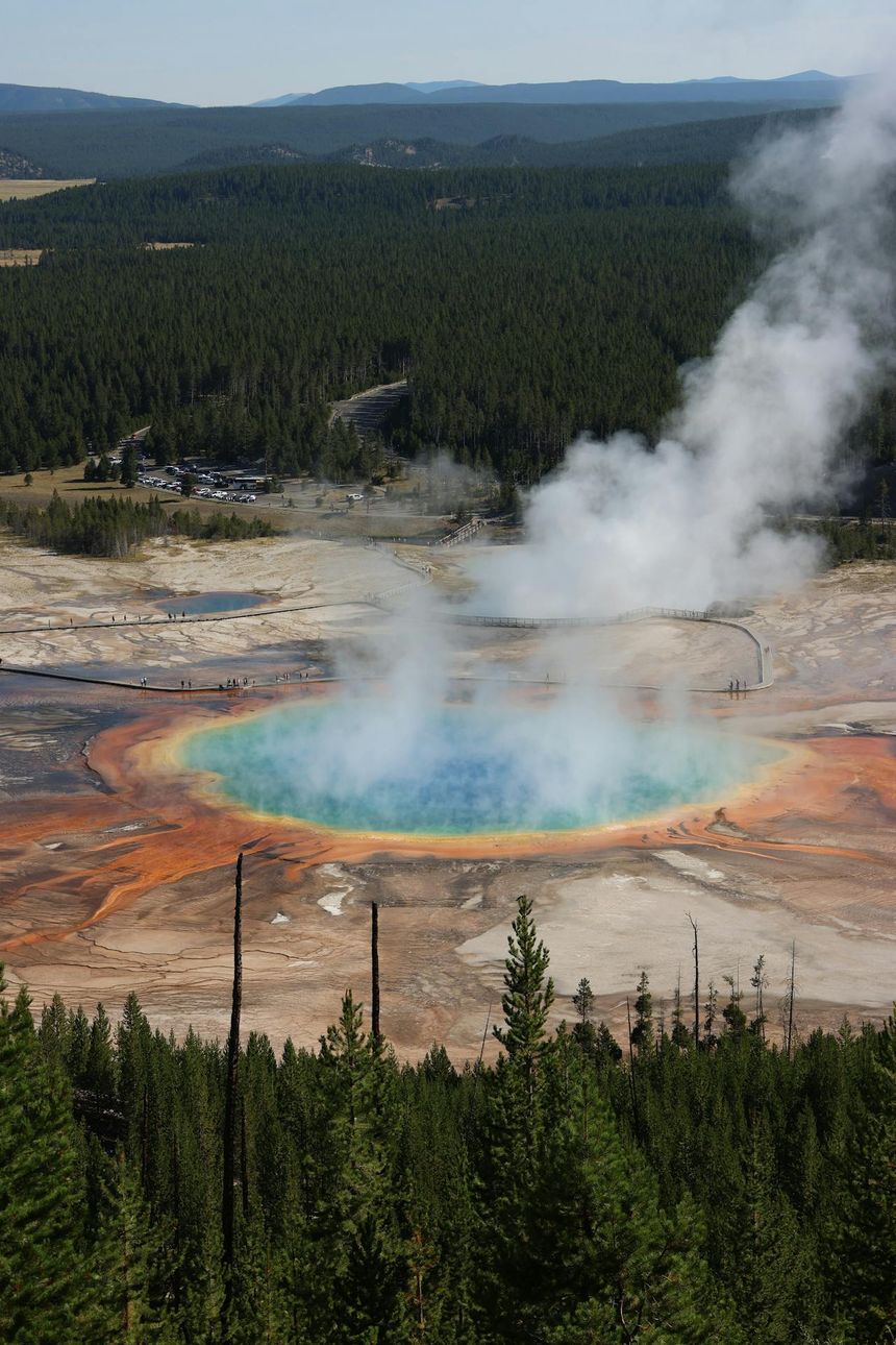 gorące źródła w Yellowstone National Park