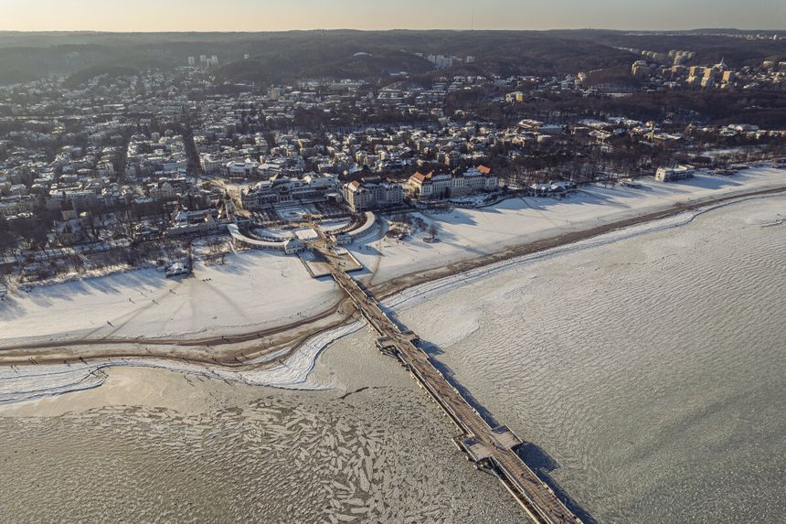Sopot, Bałtyk zimą