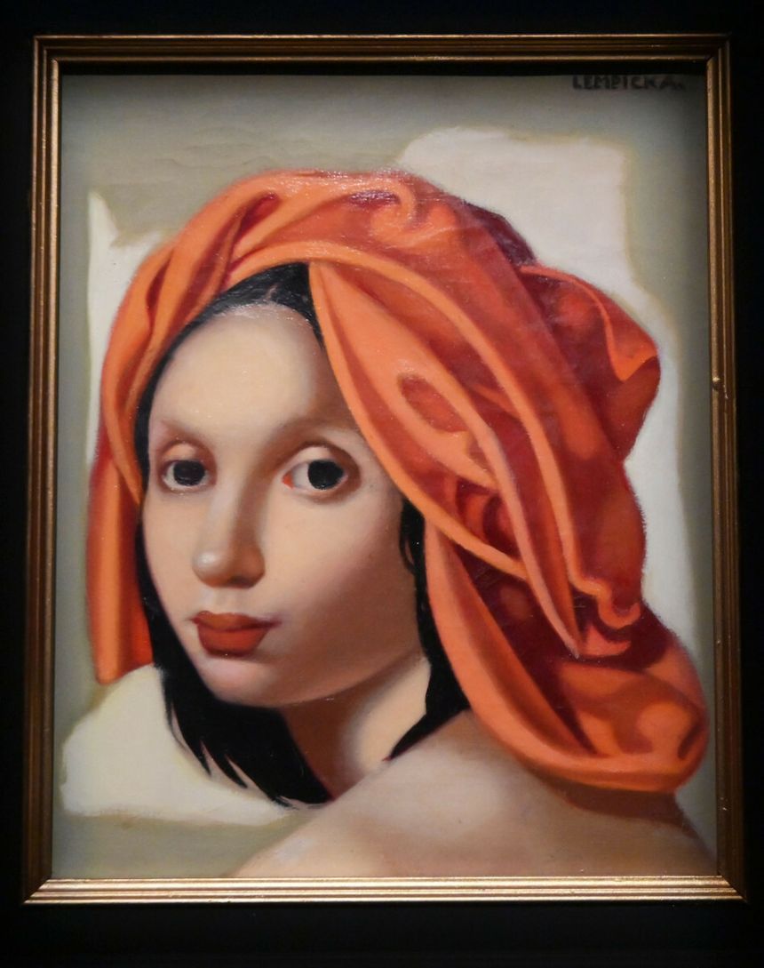 Pomaranczowy turban - Tamara Łempicka