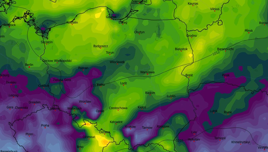 Maksymalny poryw wiatru na wysokości 10 m w ciągu ostatnich 6 h (km/h) 04.05