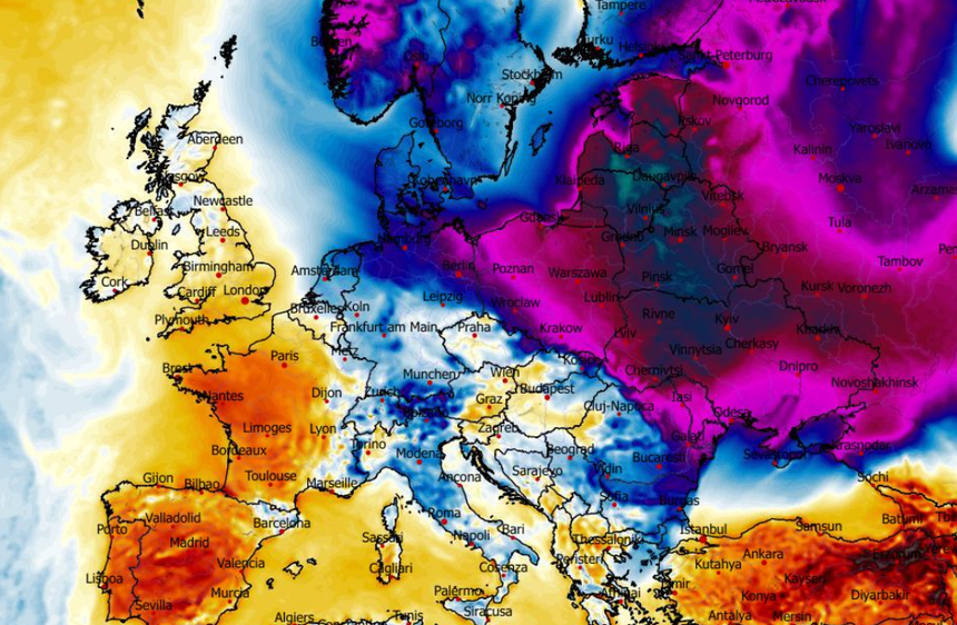 Anomalia temperatury mierzona na wysokości 2 m nad powierzchnią gruntu 02.02