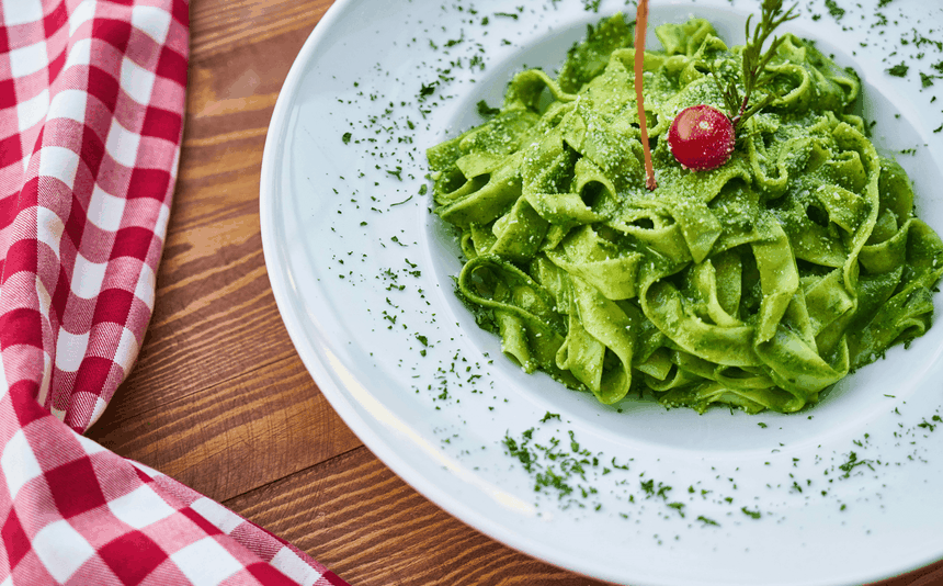 pesto z bazylii, przepis na makaron