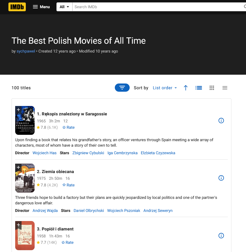 print screen z IMDb