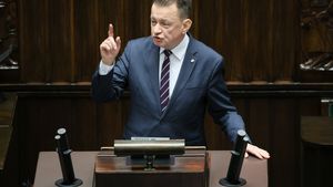 były minister obrony Mariusz Błaszczak w Sejmie