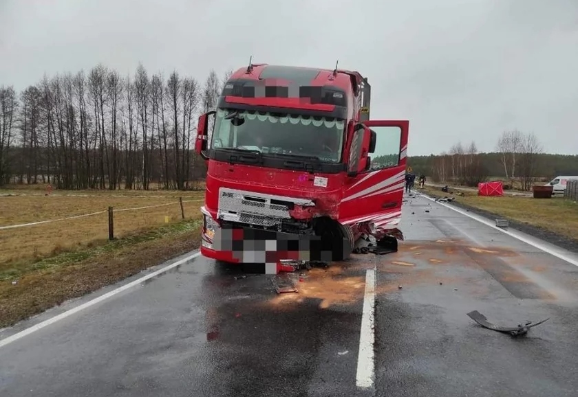 Wypadek niedaleko Gubina